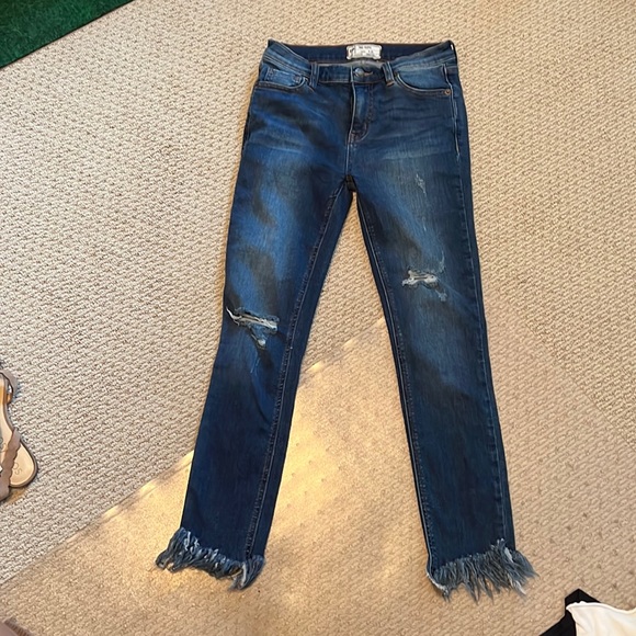 Free people womens jeans (dark wash) size 25 - Picture 1 of 5